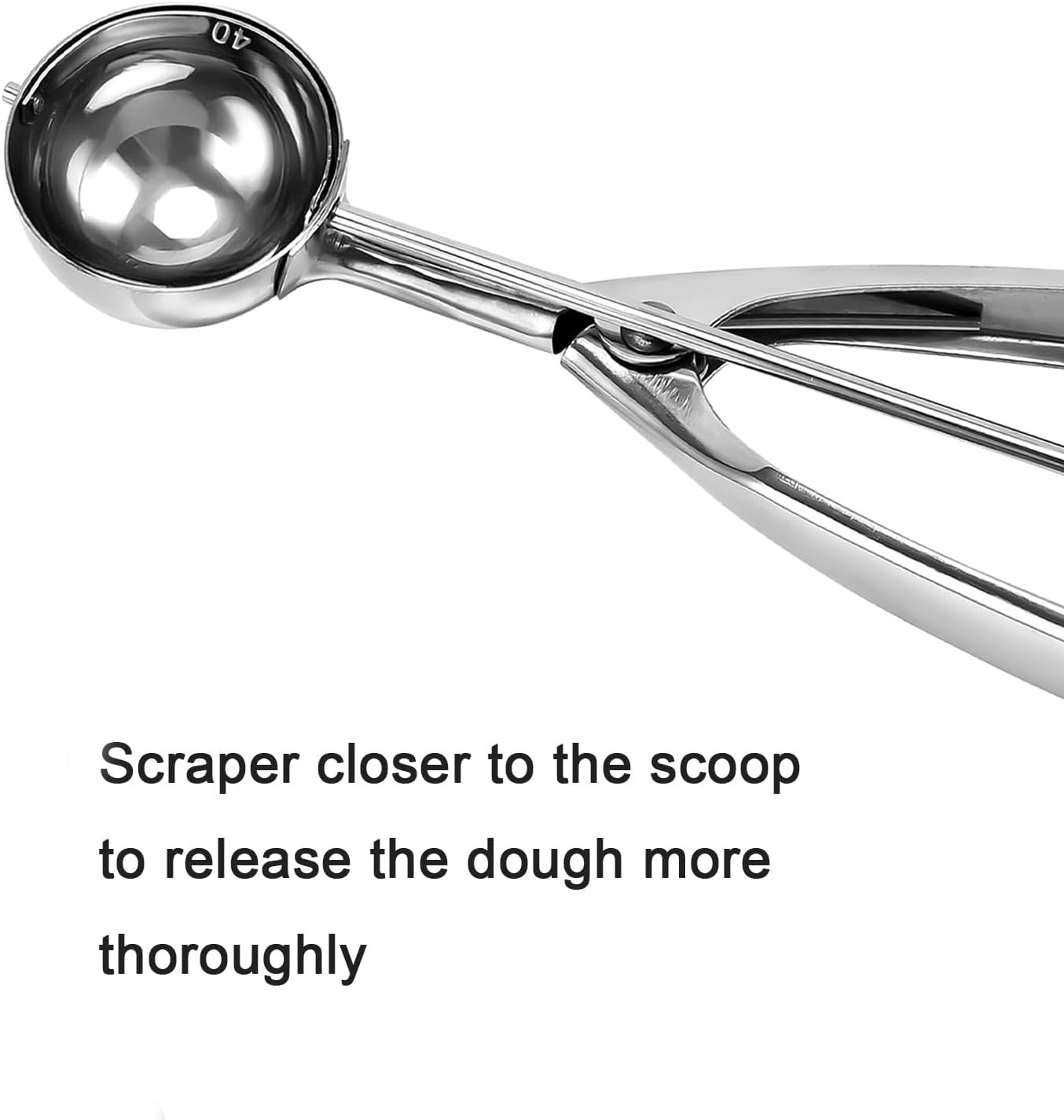 Mini Cookie Scoop 1 Tsp, Extra Small Cookie Dough Scoop, Melon Baller Scoops, 1/