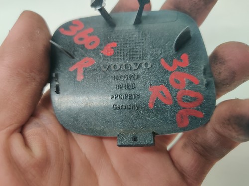 11-18 VOLVO S60 PARACHOQUES TRASERO GANCHO REMOLQUE TAPA OJO CUBIERTA BLANCO 614-46, OEM LOTE3606 - Imagen 6 de 7