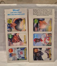January 1990 Baseball Card Magazine Insert Cards (6) Intact NM-MT+ Gwynn Clark