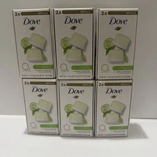 Dove Deodorant Refill Kit 6 Boxes Cucumber&Green Tea 1.13 oz /32g 0% Aluminum