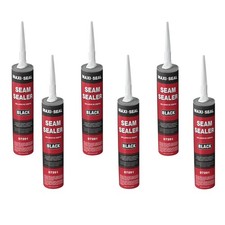 Maxi-Seal Black Polyurethane Seam Sealer 6-Pack, 10.5oz Tube 