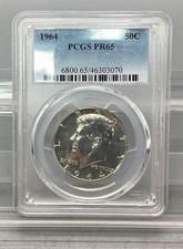 1964 Proof Kennedy Half Dollar - PCGS - PR 65