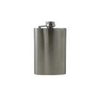 Flachmann Metall Chrom GebüRstet, 5Oz (Ca. 150 Ml) Schmal