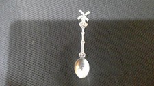 Holland Windmill souvenir spoon with spinning windmill blades Silver Plated