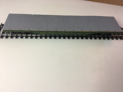 #ad Custom Great Northern Flat Car 42953 No Brake Wheel HO Scale Trains $5.95