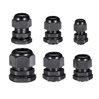 30Pcs PG7 PG9 PG11 PG13.5 PG16 PG21 IP68 Nylon Cable Gland Joint for 3.5mm-18mm