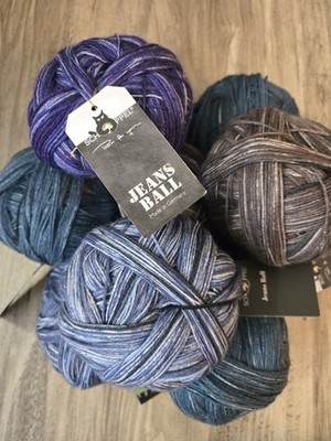 Jeans Ball Sock Yarn by Schoppel - 4 Colors Available