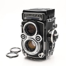 Rolleiflex 3.5F TLR Film Camera w/75mm Xenotar Lens Read 393