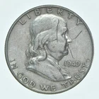 Better 1949 US Franklin 90% Silver Half Dollar Coin Collection Set Break *755