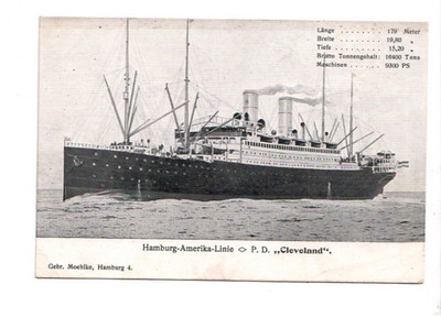12749 - Hamburg Amerika Linie * P.D. Cleveland *