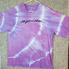 Camiseta Para Hombre Vintage Años 90 Generra Hipercolor Tie Dye Puntada Única Hecha en EE. UU. L