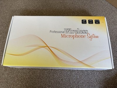 Drahtloses Mikrofonsystem Pro UHF 4 Kanal 4 Lavalier Taschengeräte 4 Ansteckmikrofone 4 