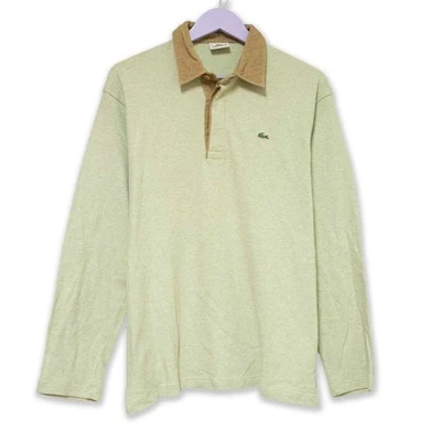Polo Lacoste Vert D'Eau À Manches Longues Uni - Taille M Homme - Photo 1/4
