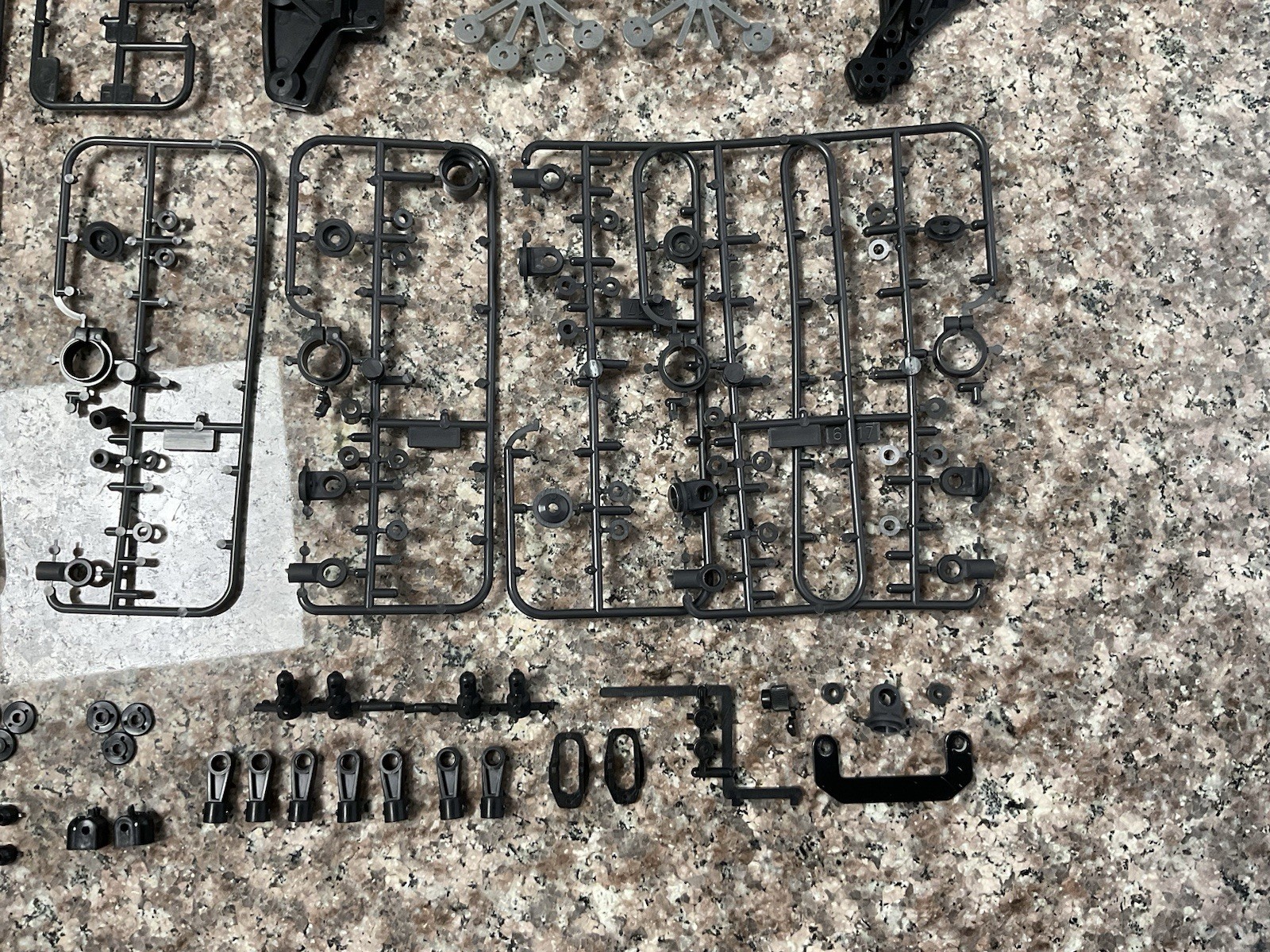 HPI Racing RS4 Electric Graphite Parts Lot CVD Shocks 1/10 RC Carbon Parts