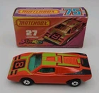 Matchbox Lesney Superfast SF27 27 Lamborghini Streakers Brown Base
