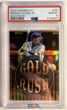 2022 Contenders Gold Rush Ronald Acuna Jr Prizm Case Hit SP