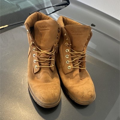 Timberland 6 Inch Premium Waterproof Tan Work Boots Men's Size 10