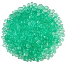 Siencooray Glass Stones, 0.85LB/385g Aquarium Gravel 0.85LB, Mint Green