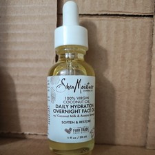 SheaMoisture 100 Virgin Coconut Oil Daily Hydration Overnight Face Oil, 1 oz