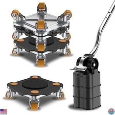 ONEON Pro Furniture Mover Set - Dolly & Lifter with TPE Wheels for Easy Moving
