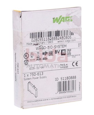 WAGO 750-613 Systemeinspeisung System feed