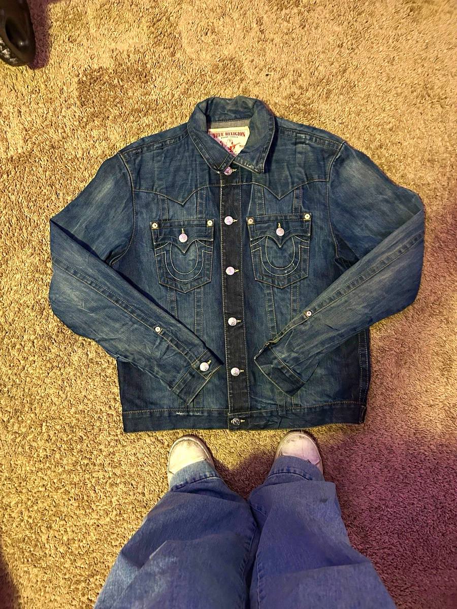 true religion jeans denim jacket products for sale | eBay
