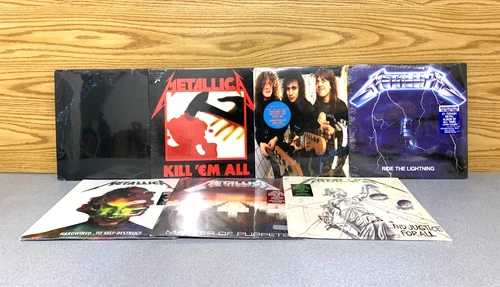 LOT OF 7 Metallica Master of Puppets/ Ride the Lightning/  Hardwire to self - De