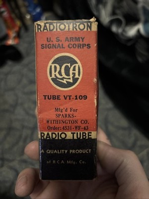ONE VT-109/2051 RCA NOS Tube Röhre Lampe TSF Valvula Valvola 진공관 真空管 Valve