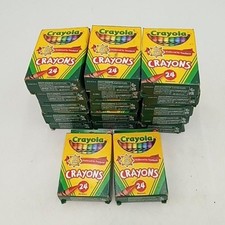Crayola Crayons 24 Count Boxes Set Of 17 Classroom School Art Supply Lot Bulk