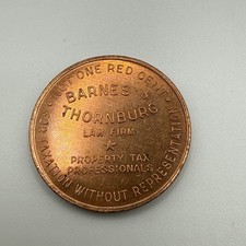 Barnes and Thornburg Law Firm Bronze Medal Token HH1