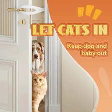 Cat Door Latch Stopper Pet Door Latch 5 Adjustable Size Strap 2.5-6" Wide 2 Pcs