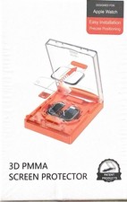3D PMMA Screen Protector for Apple Watch 44mm 2 Pack, Anti-Scratch, Full Cover
