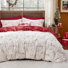 Christmas Duvet Cover Twin 68" x 90" 03 - Christmas Wishes No Comforter 