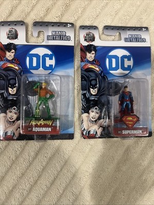 Jada Nano Metalfigs 2'' Die Cast Figure DC COMIC DC9 AQUAMAN & SUPERMAN NEW