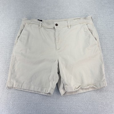 Faherty Coastline Premium Chino Shorts Mens 38 Beige Tailored Fit Casual