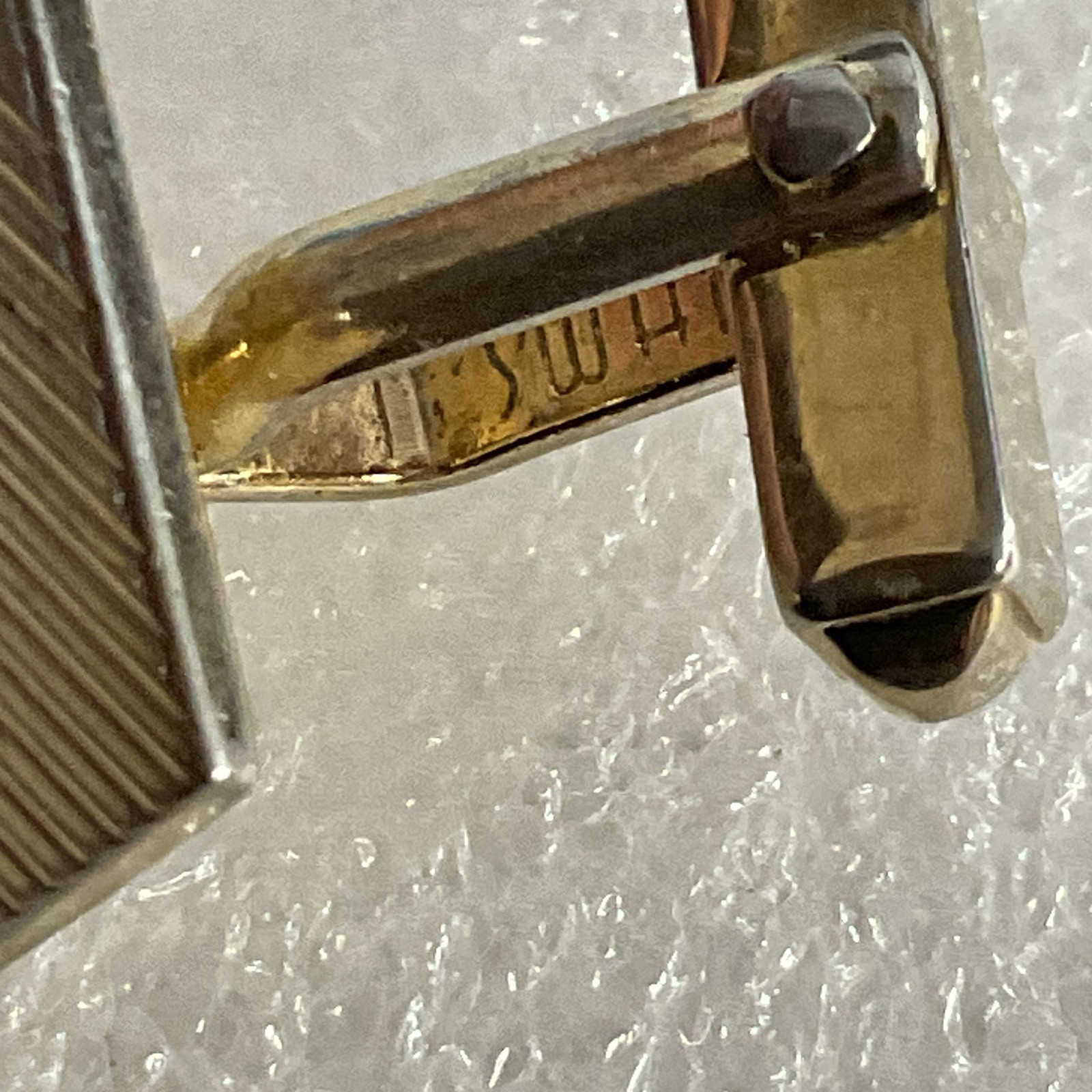 Swank Gold Tone Rectangular Bullet Back Cuff Link… - image 11