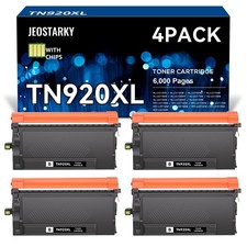   NEW Brother Compatible Toner  TN920XL / TN920  Black  With Chips  4-Pack