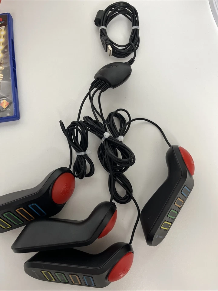 BUZZ! The Big Quiz - PlayStation 2 PS2 Game Set - 4x Buzzers + 2x Games - Boxed! - Image 2 of 4