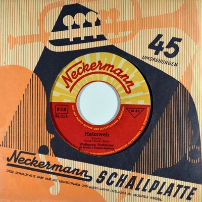 7'' WOLFGANG HOFFMANN & DIE TERZINOS Heimweh CV FREDDY NECKERMANN 1956 NEUWERTIG!