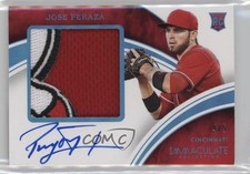 2016 Panini Immaculate Rookie Premium Blue 4/5 Jose Peraza Patch Auto 1u6