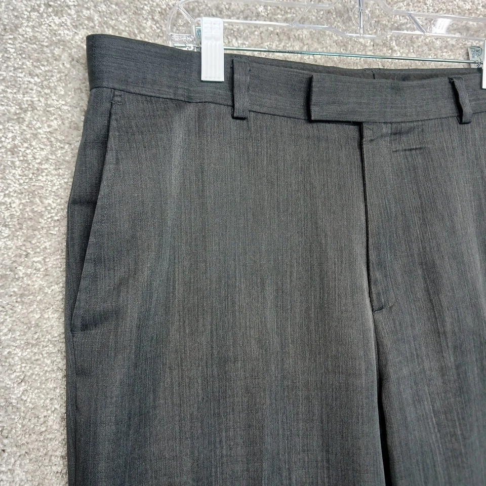 Kenneth Cole Reaction Pants Mens 38X32 Dark Gray Hook & Eye Closure Dress Formal - Image 3 of 4