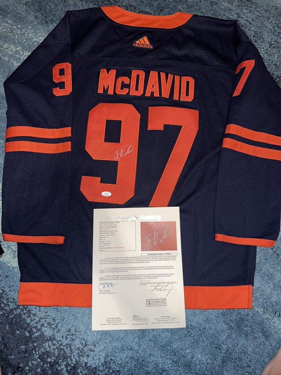 Connor McDavid Signed Edmonton Oilers Jersey 2015 #1 Pick