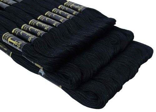 Anchor Thread Stranded Cotton Skiens Cross/Long Stitched Embroidery Black 8m - Picture 4 of 7