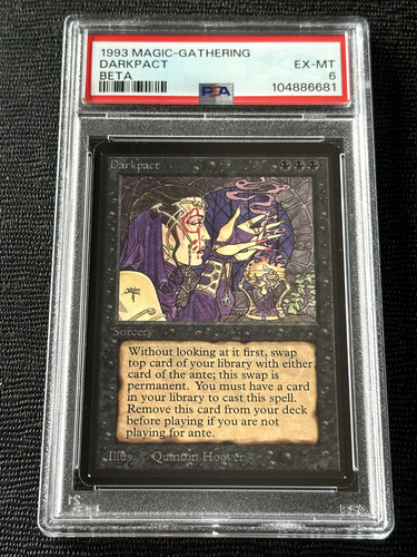 Beta Darkpact Limited Edition Magic the Gathering MTG PSA EX-MT