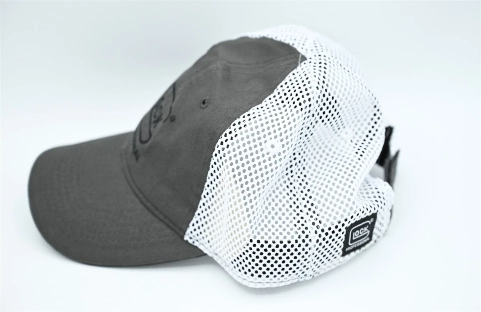 GLOCK PROFESSIONAL GRAY BIG MESH HAT 17 19X 21 22 23 26 27 42 43 43X 44 45 47 48 - Image 3 of 4