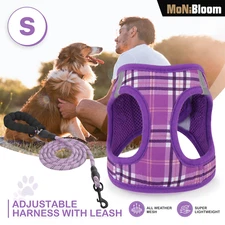 Dog Harness and Leash Set Reflective Soft Mesh Pet Puppy Adjustable Chest Strap