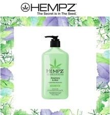 Hempz ROSEMARY MINT Hand & Body Moisturizer Lotion 17 oz Sealed - New 2025