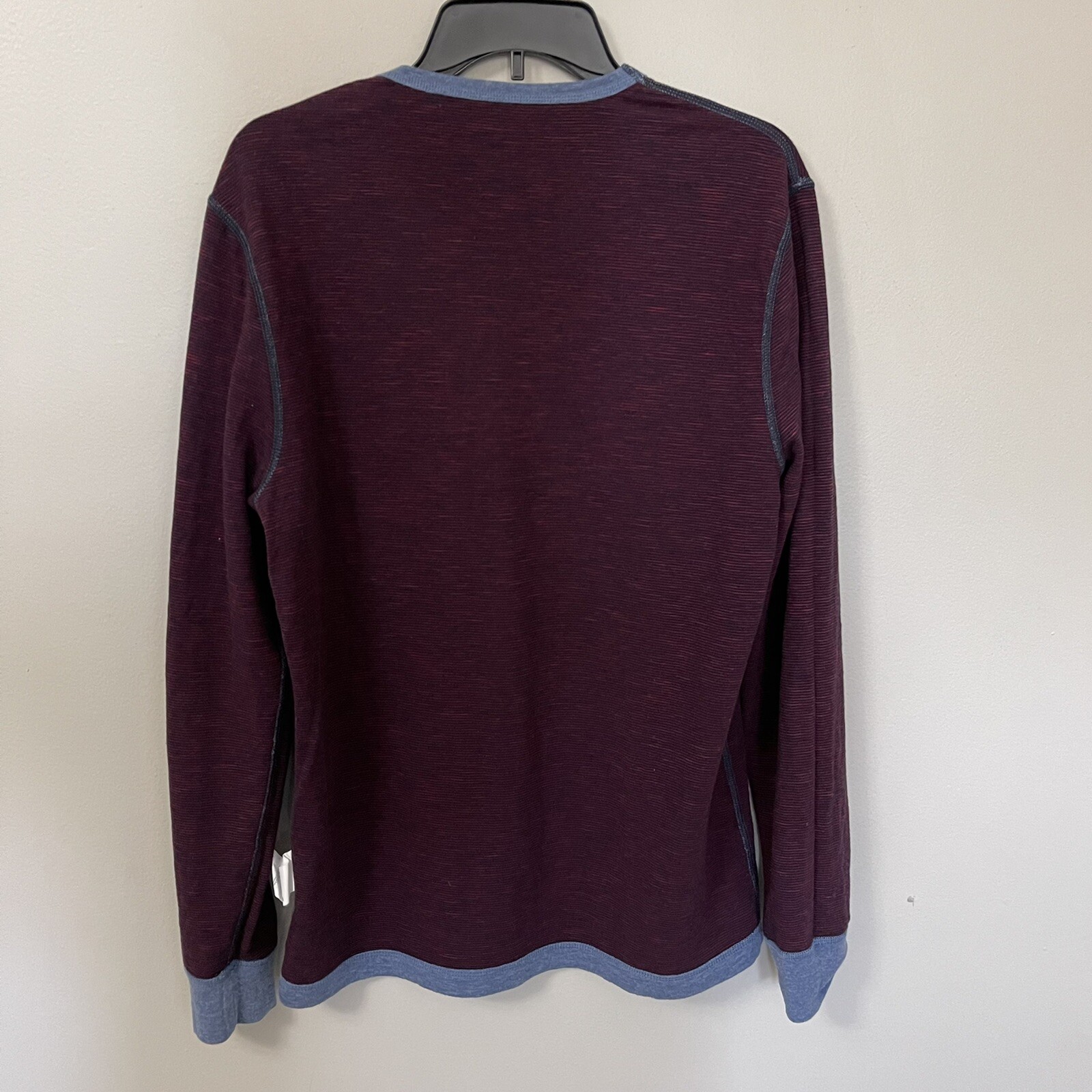 Penguin Munsingwear Blue Maroon Reversible Sweatshirt Sweater Men Size M EUC image 9