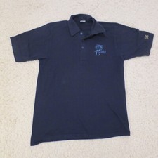 VINTAGE Auburn Tigers Polo Shirt Mens Small FIT Russell Athletic 90s USA Tag M