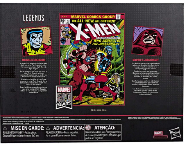 Marvel Legends 80th Anniversary X-Men Colossus & Juggernaut 2-Pack